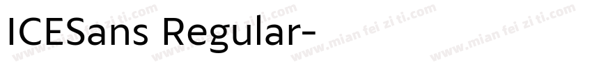 ICESans Regular字体转换